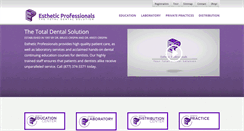 Desktop Screenshot of estheticprofessionals.com
